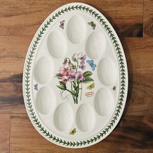 Portmeirion Botanic Garden Sweet Pea Deviled Egg Plate Serving Tray